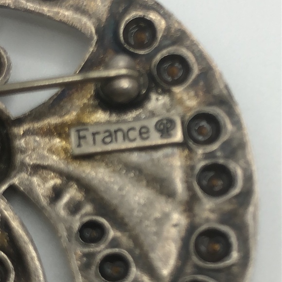 Catherine Popesco of France Butterfly Sparkling antique silver tone Brooch - Picture 5 of 5